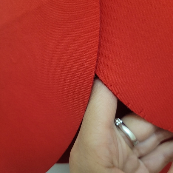 Badgley Mischka Ponte Scuba Dress With Back Slit‎ & Petal Sleeve NWT - Picture 11 of 11